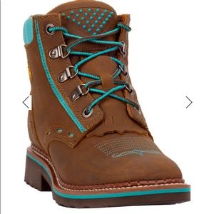 Dan Post Leather Janesville Work Boot lace up 8.5M